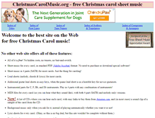 Tablet Screenshot of christmas-carol-music.org